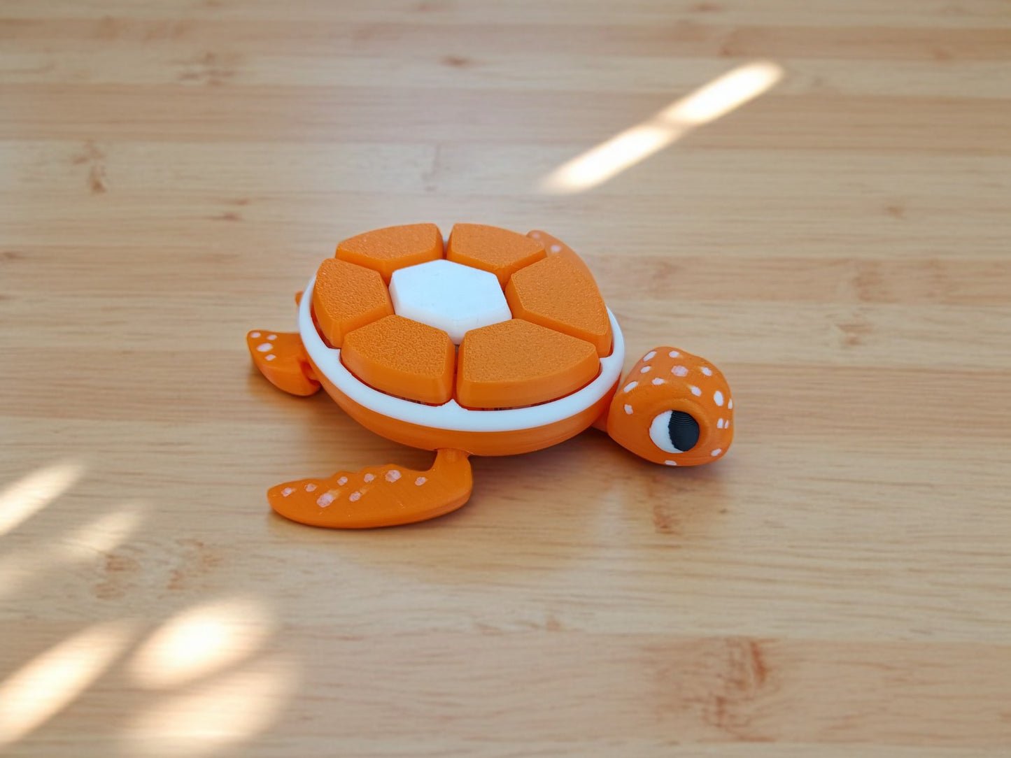 Orange Turtle Fidget Clicker – Sensory Toy for Autism ADHD Anxiety – Mechanical Key Switch Fidget – Stress Relief Gift